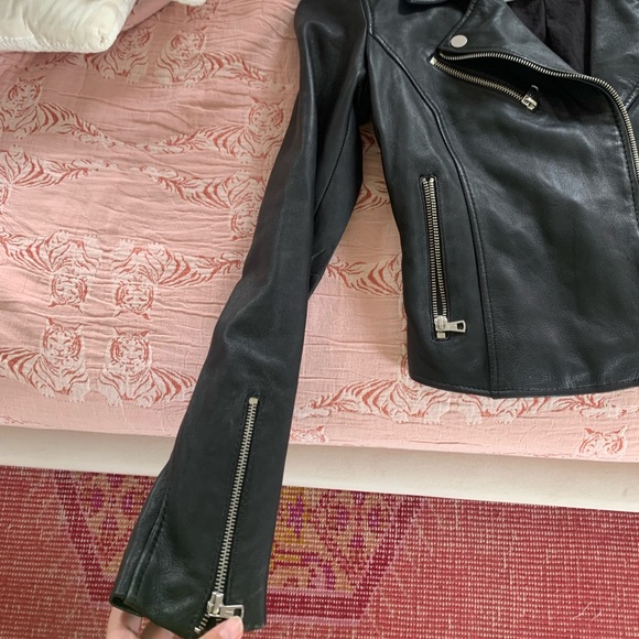 Zara Trafaluc Black Leather Jacket - Picture 3 of 6